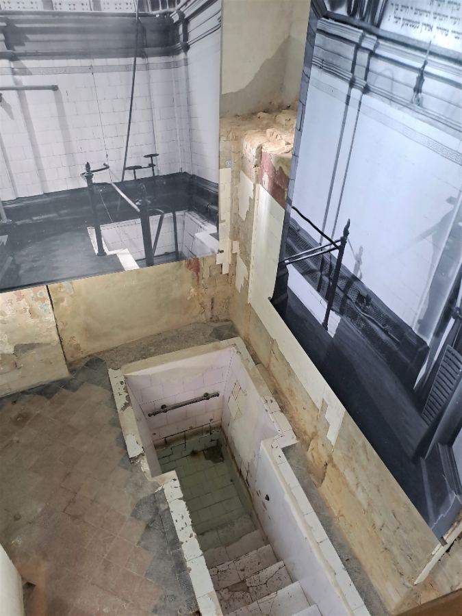 Figure 17. Figure 17. The mikveh in the mikveh house, Judenstrasse 26 — the ritual bath that forms the core of the Berend Lehmann M...